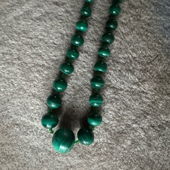 Natural malachite neckless - Picture 1 of 9